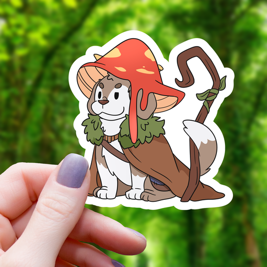 Dog Druid RPG Class Sticker - 3"