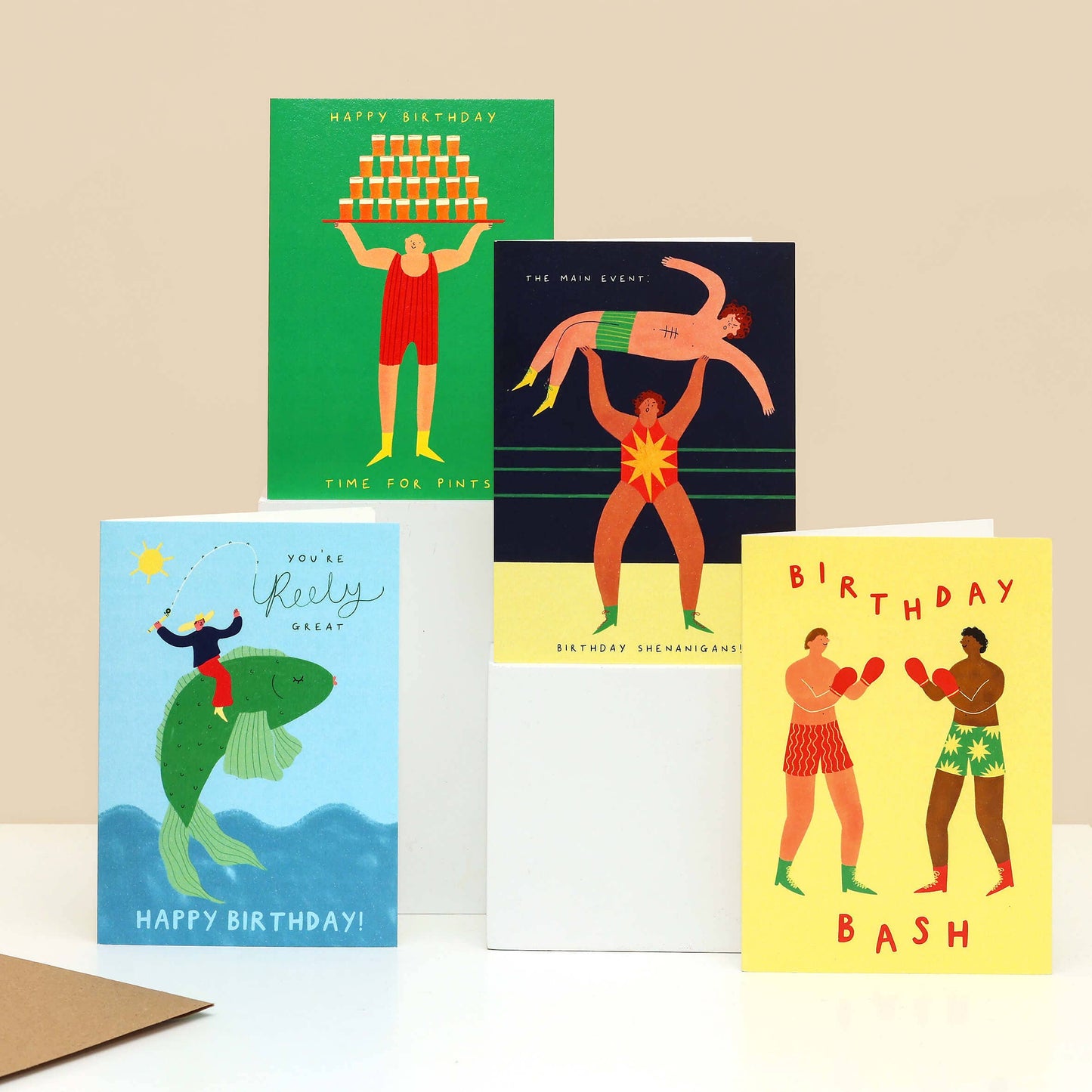 Wrestling Birthday Card | Birthday Shenanigans Card