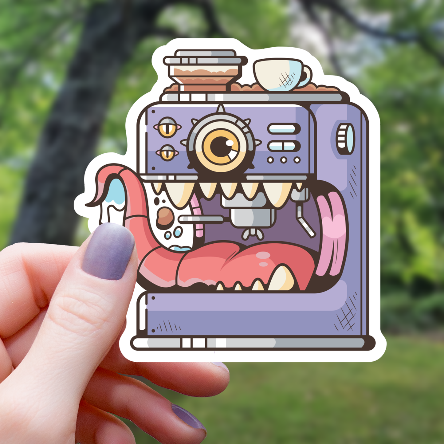 Mimicspresso Monster Sticker - 3"