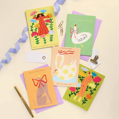 Whippet Birthday Card | Dog Themed Birthday Card | Trendy
