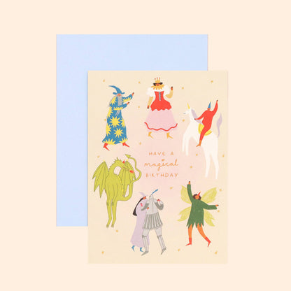 Magical Birthday Card | Fantasy Themed | Folky Kids Card