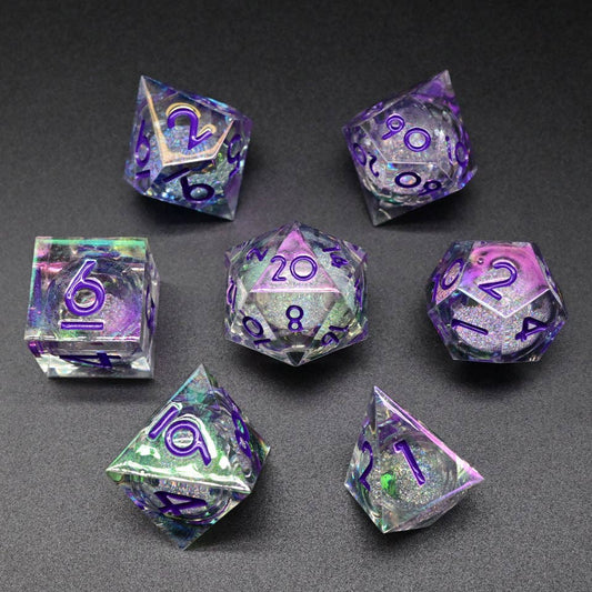 Aura of Mystics | Liquid Core Dice | 7-Polyhedral Set