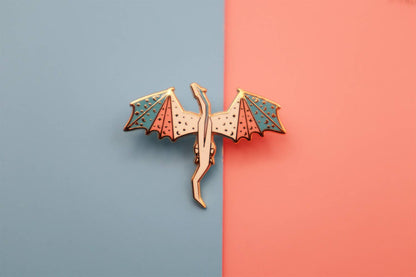 NEW! Trans Coloured Dragon Enamel Pin  (Copy)