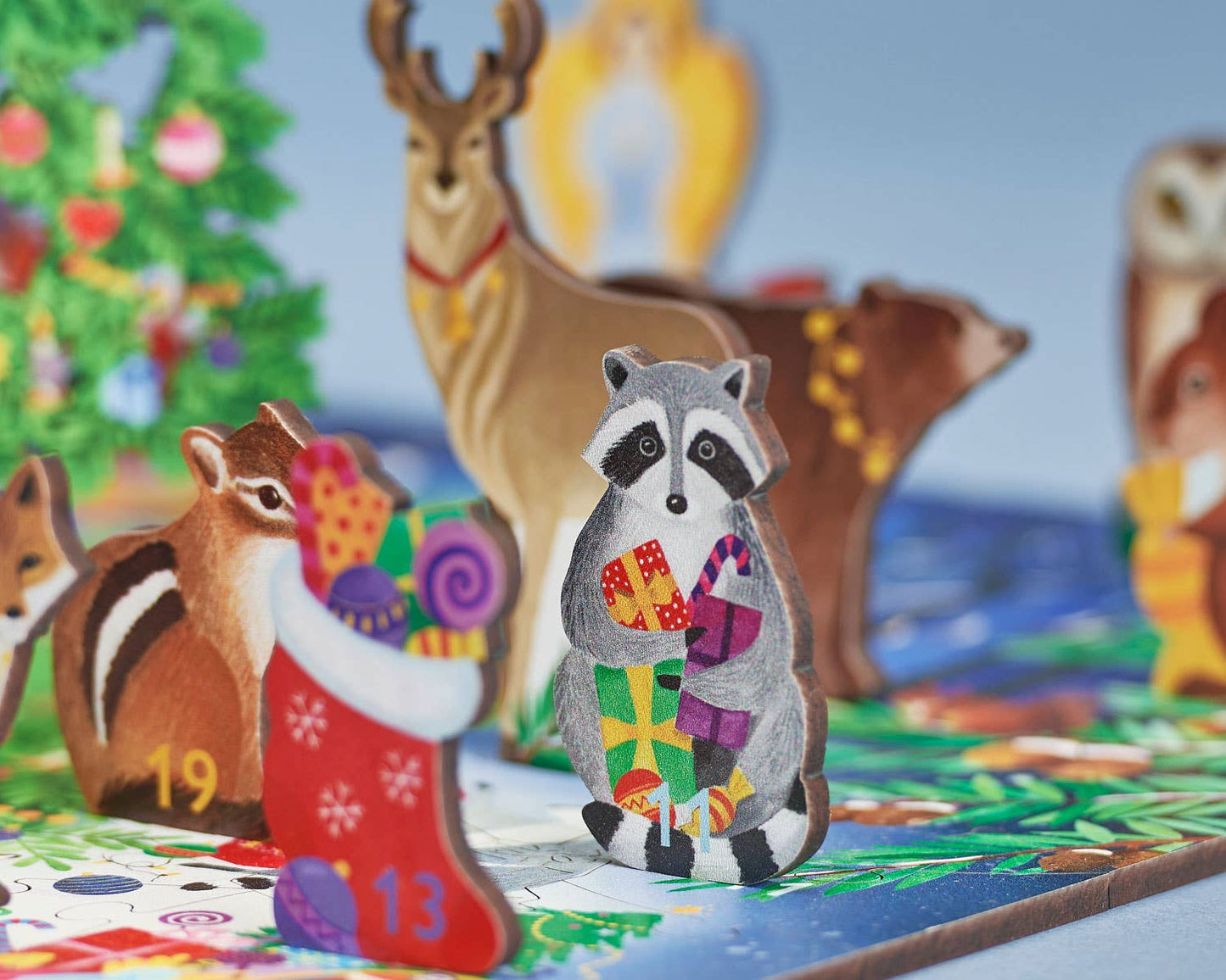 Winter Woodland - Advent Calendar with 25 Stand-Up Pieces