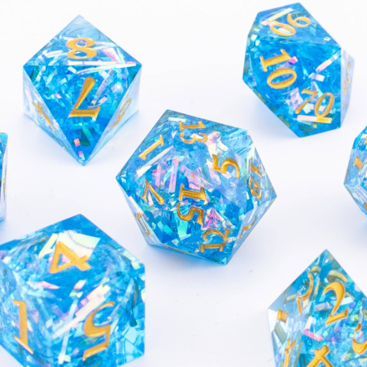 Nebula Voyager | Sharp Edge Dice | Resin | 7 Piece Set