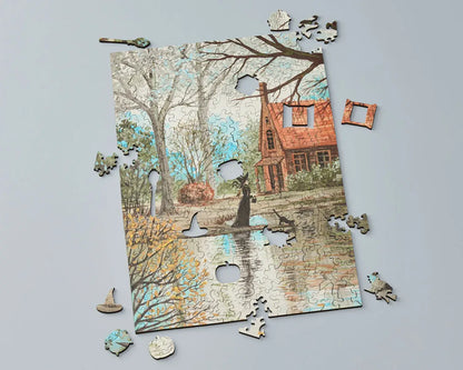 Lake Bewitched - Free Form Puzzle Cut