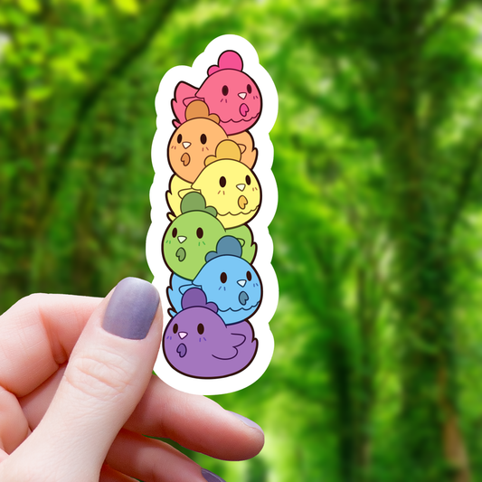 Pile of Chickens Pride Sticker - 3"