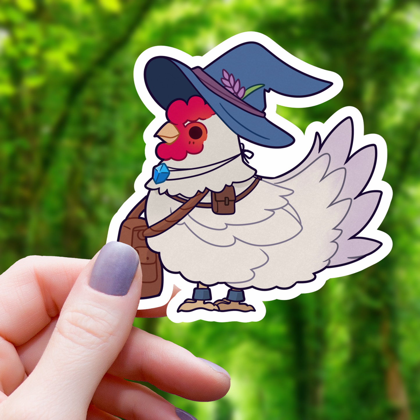 Wizard Chicken  TTRPG Class Sticker - 3"
