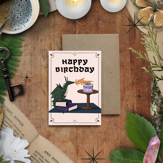 Birthday Dragon Card, Birthday Card