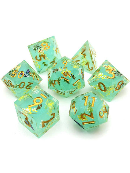 Summer Court | Art Core Dice| 7-Polyhedral Set