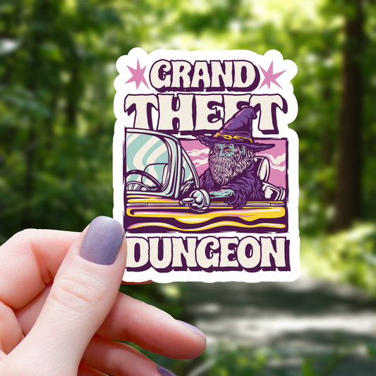 Grand Theft Dungeon Sticker - 3"