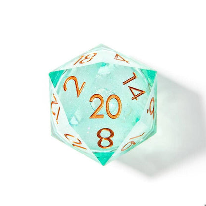 Forest Fae | 50mm D20 Dice | Oversized Liquid Core