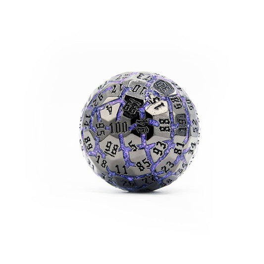 Arcane Steel | 50mm D100 Dice | Metal