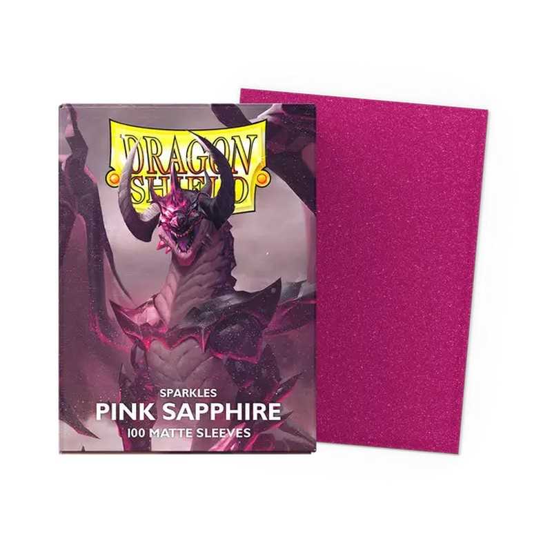Dragon Shield Matte Standard Sleeves - Sparkles Pink Sapphire (100 ct.)