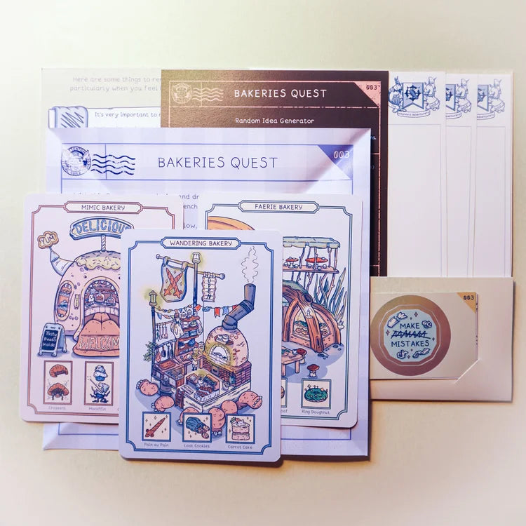 Bakeries | Solo Fantasy Drawing and Worldbuilding Game