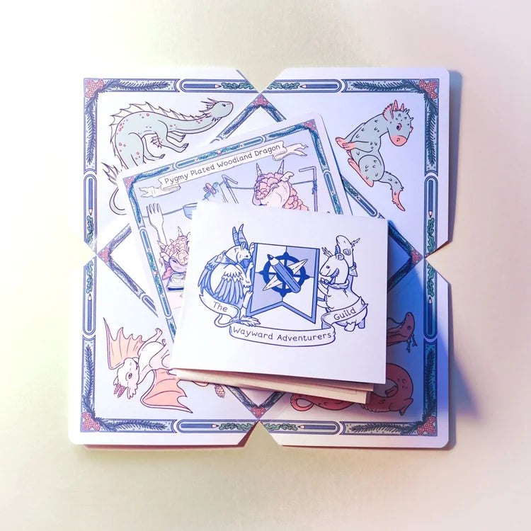 Woodland Dragons Mini Quest | Solo Fantasy Drawing Game for Beginners