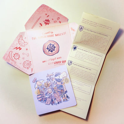 The Goblin Night Market Mini Quest | Solo Fantasy Drawing Game for Beginners