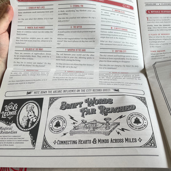 Deadline: A News-Chronicling and Map-Making TTRPG