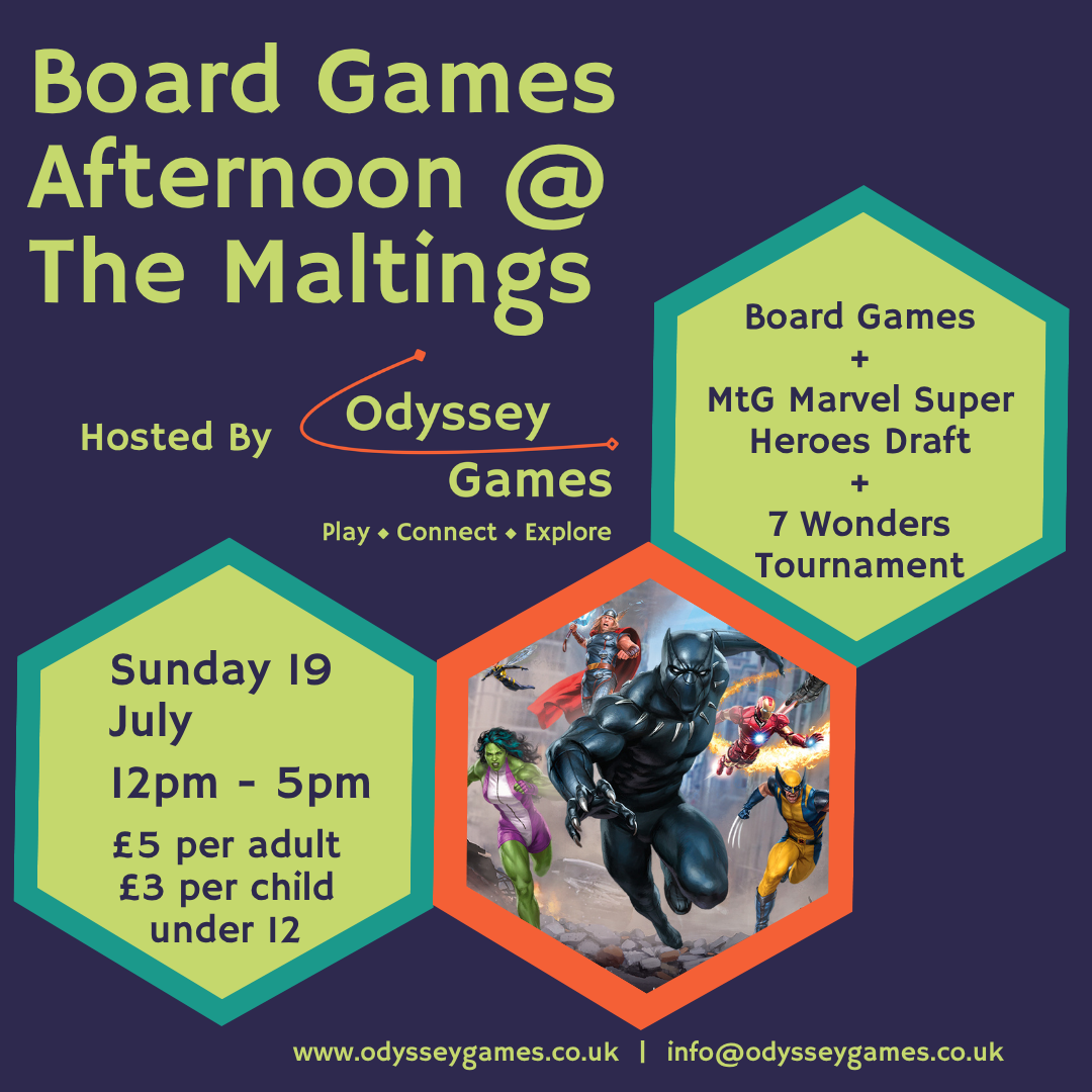 Games Day @ The Maltings (Entry 19th July)