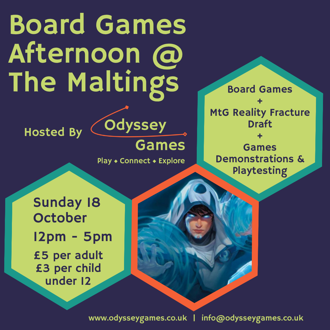 Games Day @ The Maltings (Entry 18th October)