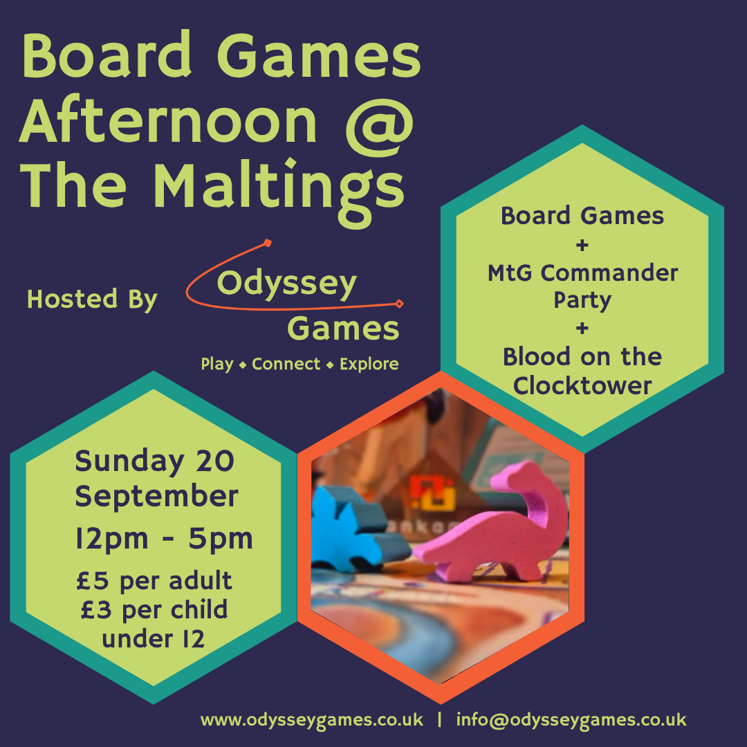 Games Day @ The Maltings (Entry 20th September)