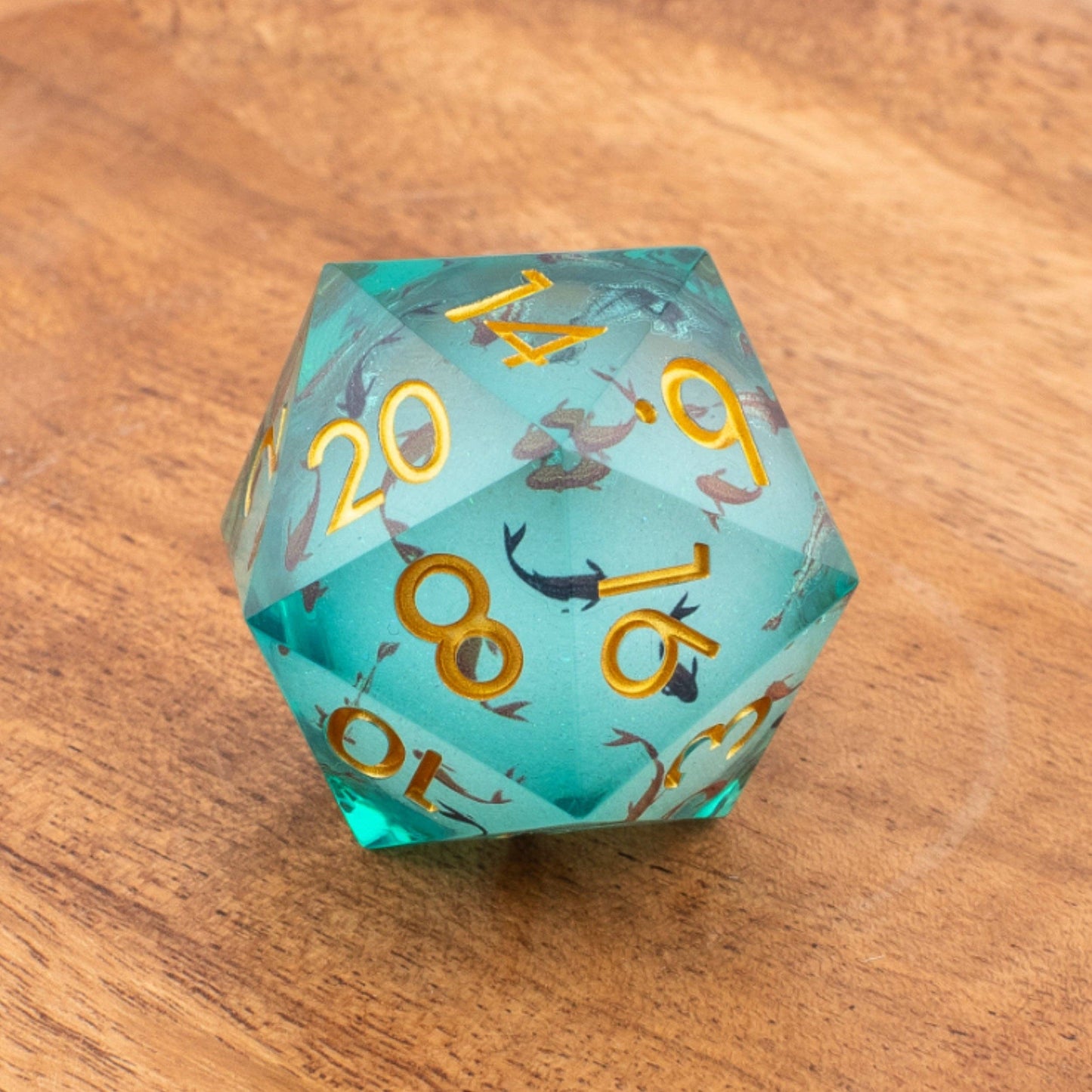 Abyssal Koi | Liquid Core D20 | Resin | 33mm Single Die