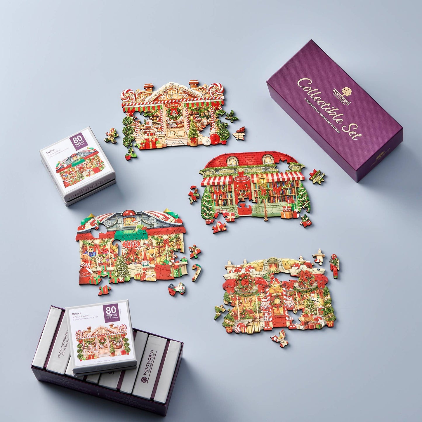 Christmas Shop Fronts - Collectible Gift Set