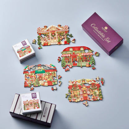 Christmas Shop Fronts - Collectible Gift Set
