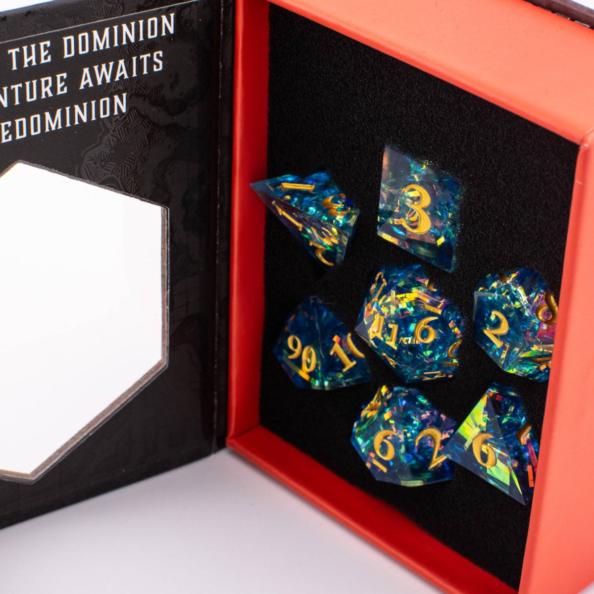Nebula Voyager | Sharp Edge Dice | Resin | 7 Piece Set