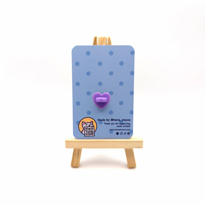 Plant Cat Pin Badge | Cute Cat Wooden Pin