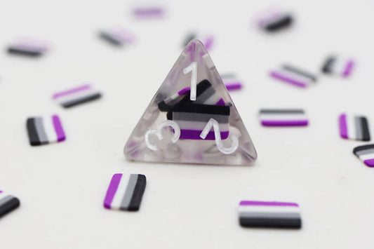 Asexual Flag RPG Dice Set Resin