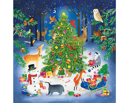 Winter Woodland - Advent Calendar with 25 Stand-Up Pieces