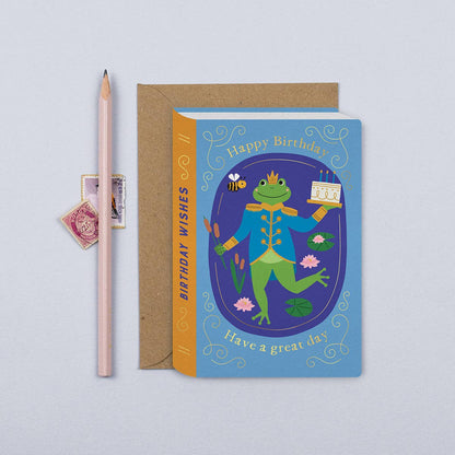 Fairytale Frog and the Bee Card