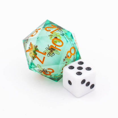 Spring in Play | Oversized Liquid Core D20 | Resin | Single D20