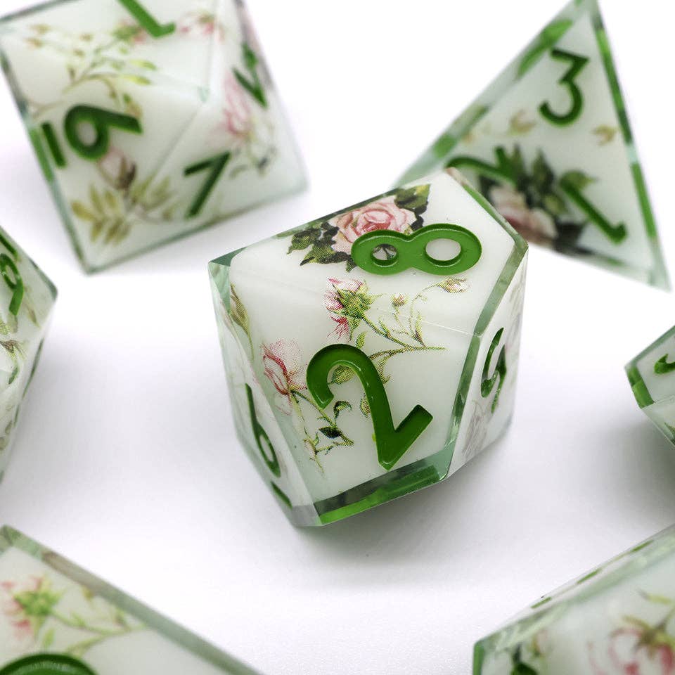 Floral Notes | Art Core Dice| 7-Polyhedral Set