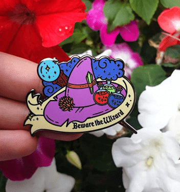 Beware The Wizard Enamel Pin