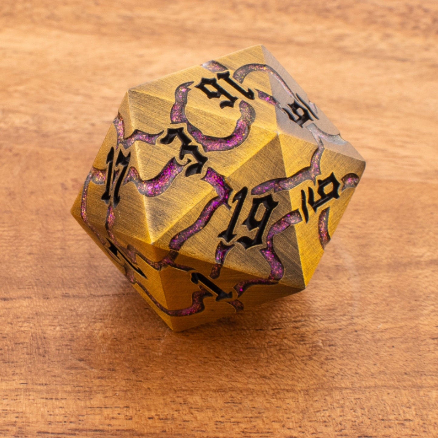 Crimson Crucible | Heavy Chonk D20 | Solid Metal | Single D20