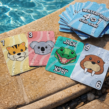 Bicycle Games: Waterproof 4-in-1 Card Game
