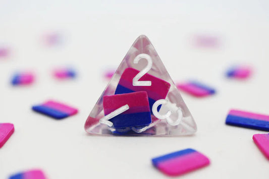 Bisexual Flag RPG Dice Set Resin