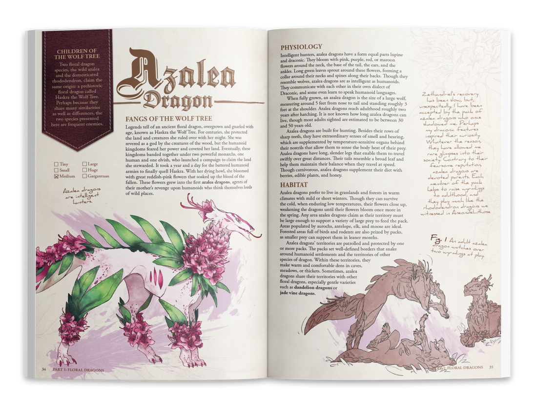 A Field Guide to Floral Dragons RPG Deluxe Edition