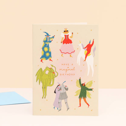 Magical Birthday Card | Fantasy Themed | Folky Kids Card