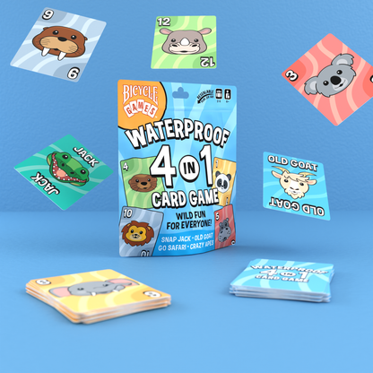 Bicycle Games: Waterproof 4-in-1 Card Game