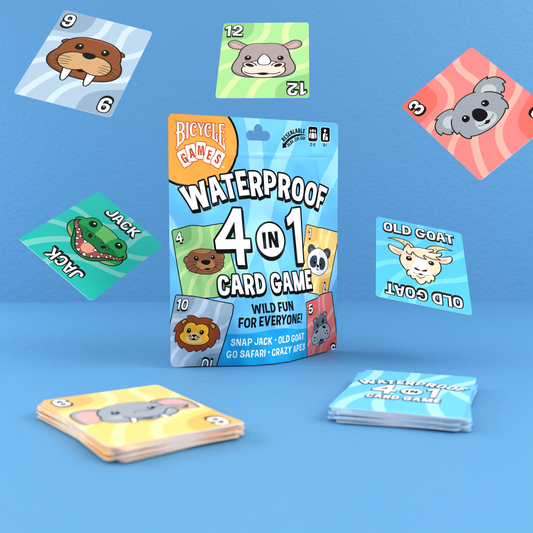 Bicycle Games: Waterproof 4-in-1 Card Game