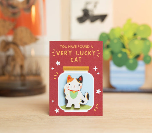 VERY LUCKY CAT PIN