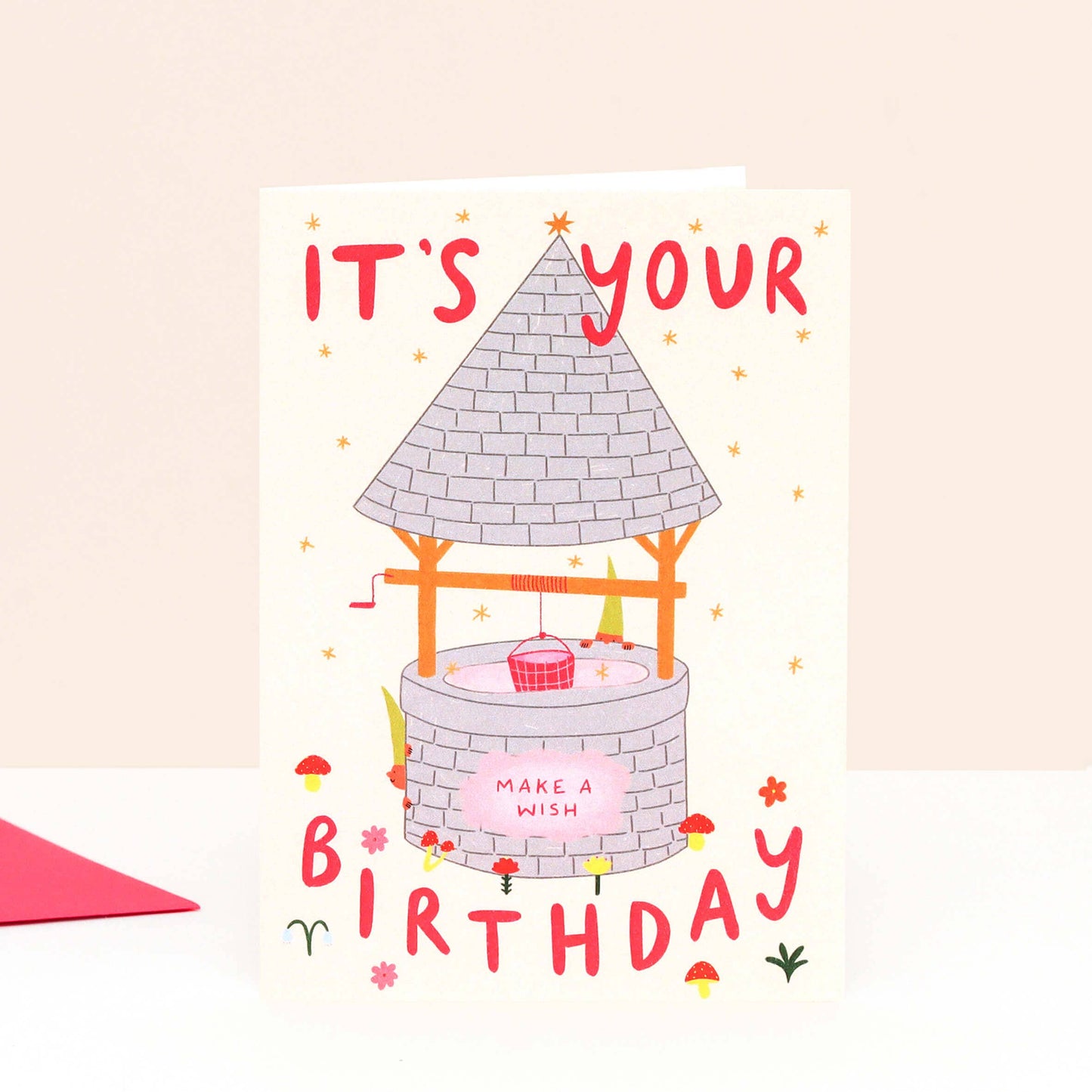 Wishing Well Birthday Card | Folky Birthday | Fantasy