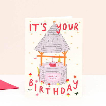 Wishing Well Birthday Card | Folky Birthday | Fantasy