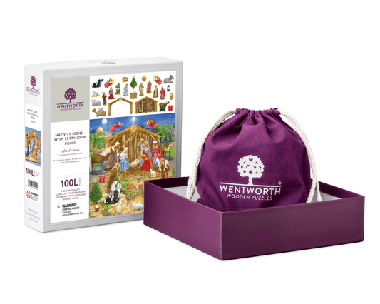 Nativity Scene -  With 25 Stand-Up Pieces