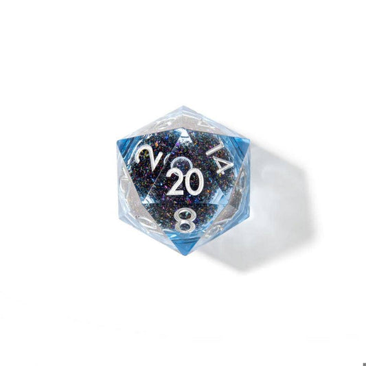 Celestial Shimmer | 33mm D20 Dice | Oversized Liquid Core