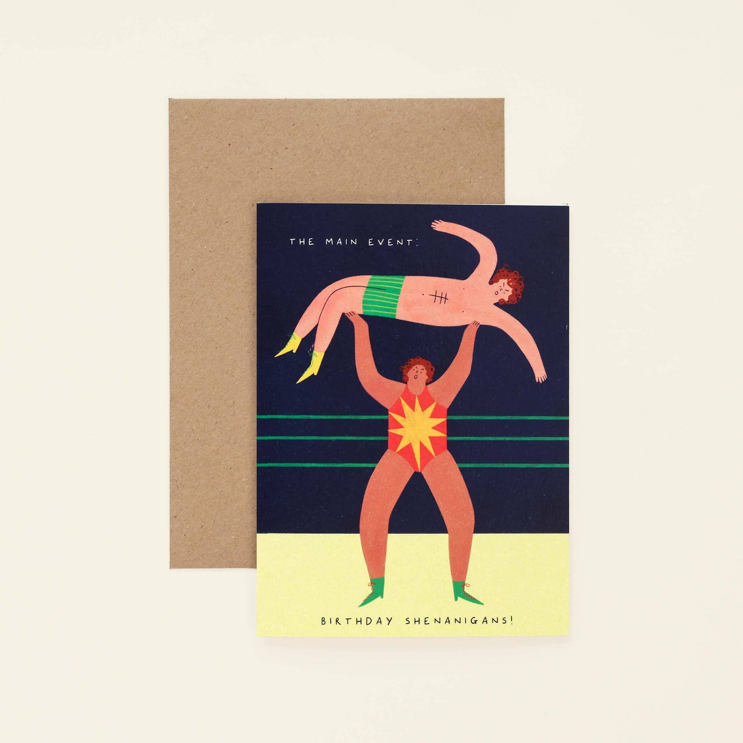 Wrestling Birthday Card | Birthday Shenanigans Card