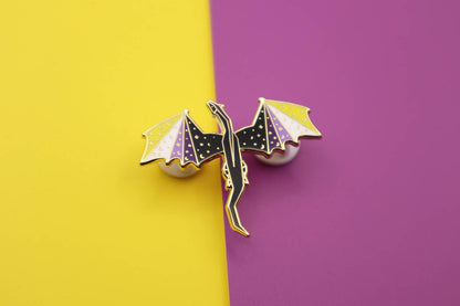 NEW! Non-Binary Coloured Dragon Enamel Pin